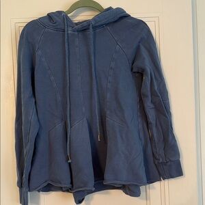 Blue Hooded Sweatshirt